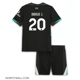 Billige Fotballdrakt Liverpool Diogo Jota #20 Replika Bortedraktsett Barn 2024-25 Kortermet (med bukser)